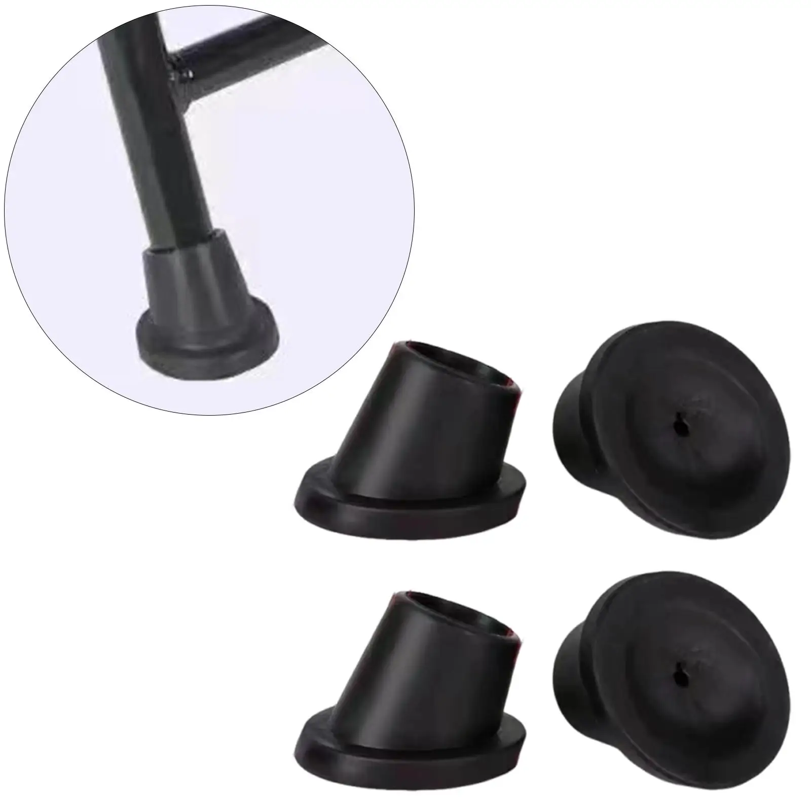 4Pcs Replacement Feet for Shower Chair Bath Seat Premium Accessories Convenient Non Slip Rubber Feet Pads Chair Leg Caps