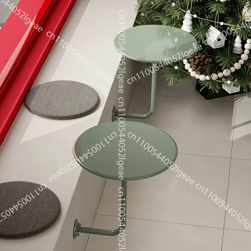 Wall-mounted Small Round Table, Wall-mounted Side Table, Dessert Shop,coffee Table, Industrial Style Wall-to-wall