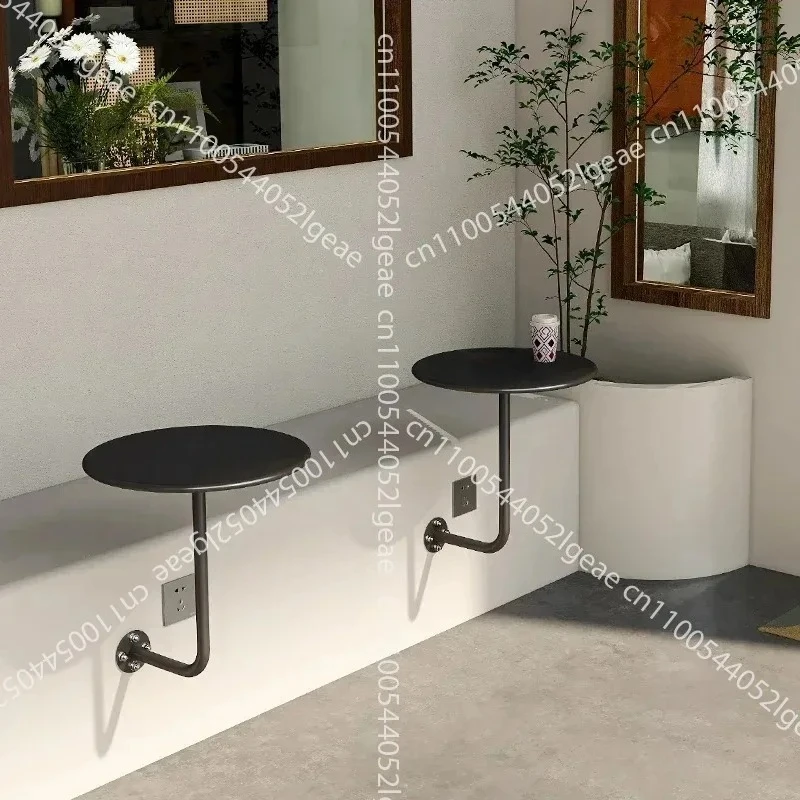 Wall-mounted Small Round Table, Wall-mounted Side Table, Dessert Shop,coffee Table, Industrial Style Wall-to-wall