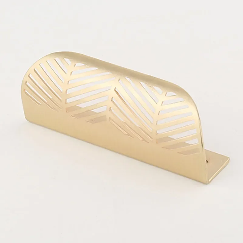 Leaf-shaped Modern Furniture Drawer Brass Handles Furniture Wardrobe Drawer Knob Brass Door Handles