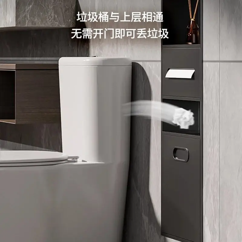 Stainless steel niche toilet toilet embedded trash can tissue bathroom storage cabinet available