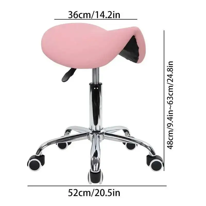 Spinning Manicurist Cosmetology Shop Technician Foot Lift Saddle Stool Dental Saddle Stool Chair Beauty Institute Furniture Hot