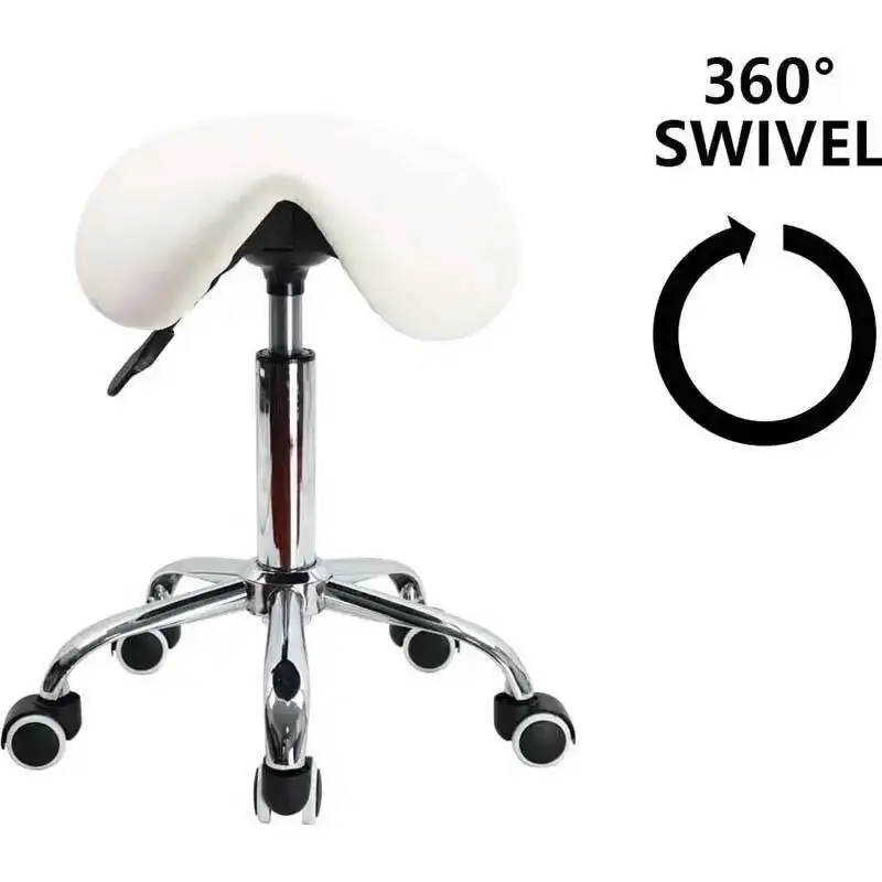 Spinning Manicurist Cosmetology Shop Technician Foot Lift Saddle Stool Dental Saddle Stool Chair Beauty Institute Furniture Hot