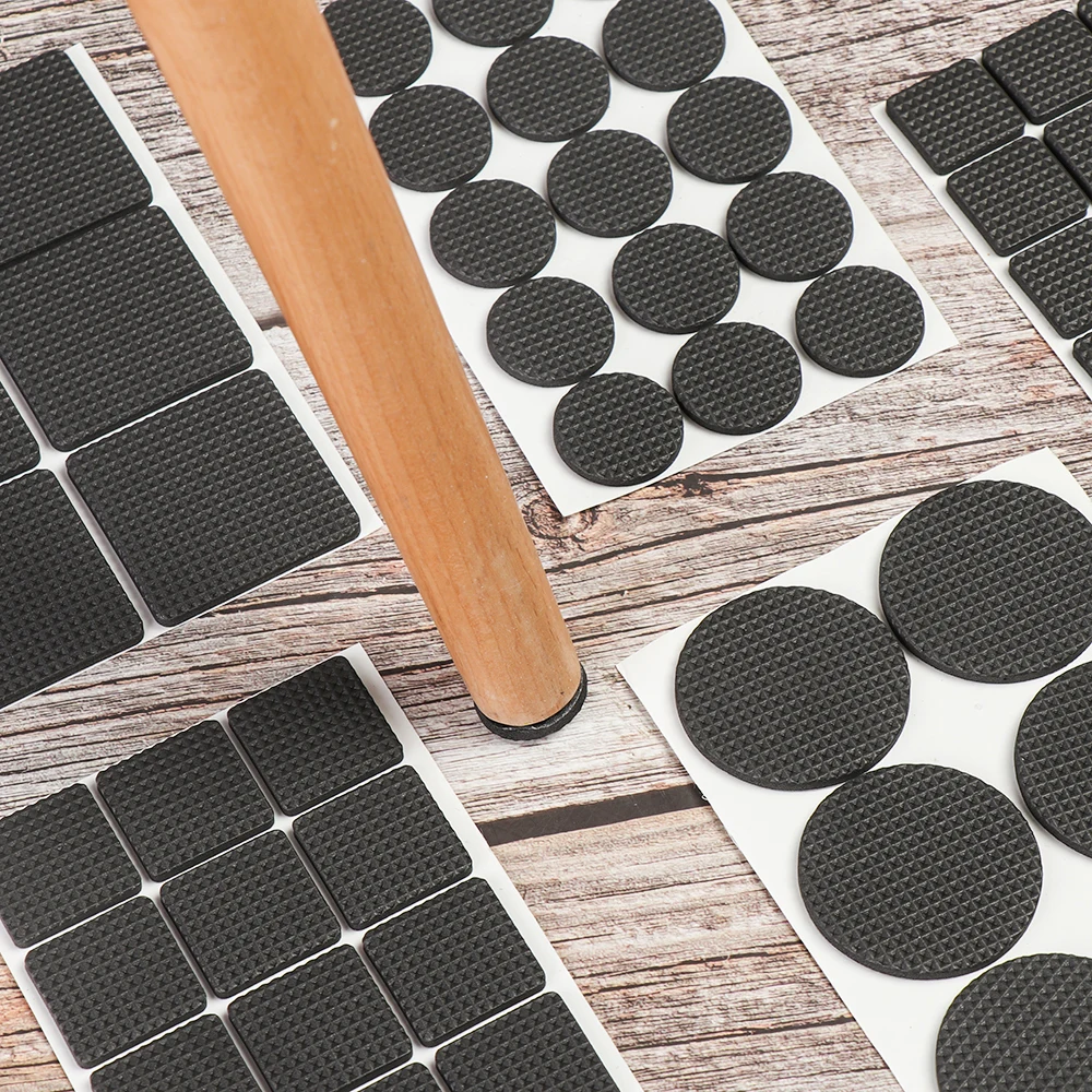 Self Adhesive Furniture Leg Anti Noisy Chair Table Foot Mat Non-slip Mat Bumper Cushion For Chair Table Floor Protector Hardware