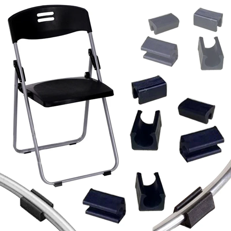 4pcs/lot U Shaped Non-slip Chair Leg Pad Anti-front Tilt Glides Bumper Damper Stool Useful Chair Legs Tube Caps Floor Protector
