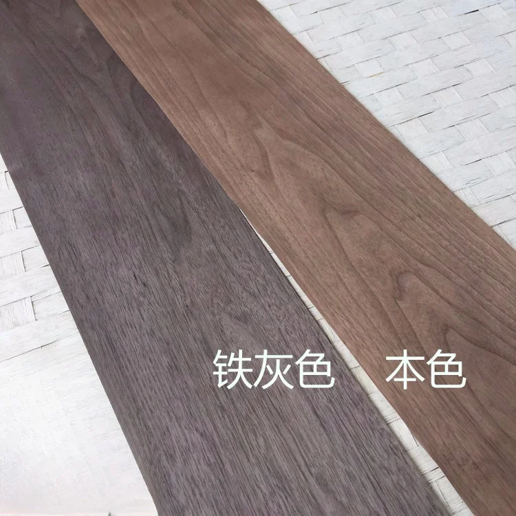 Natural Black walnut Speaker With Veneer And Solid Wood Veneer Furniture Decoration18x250cm Thickness 0.25mm
