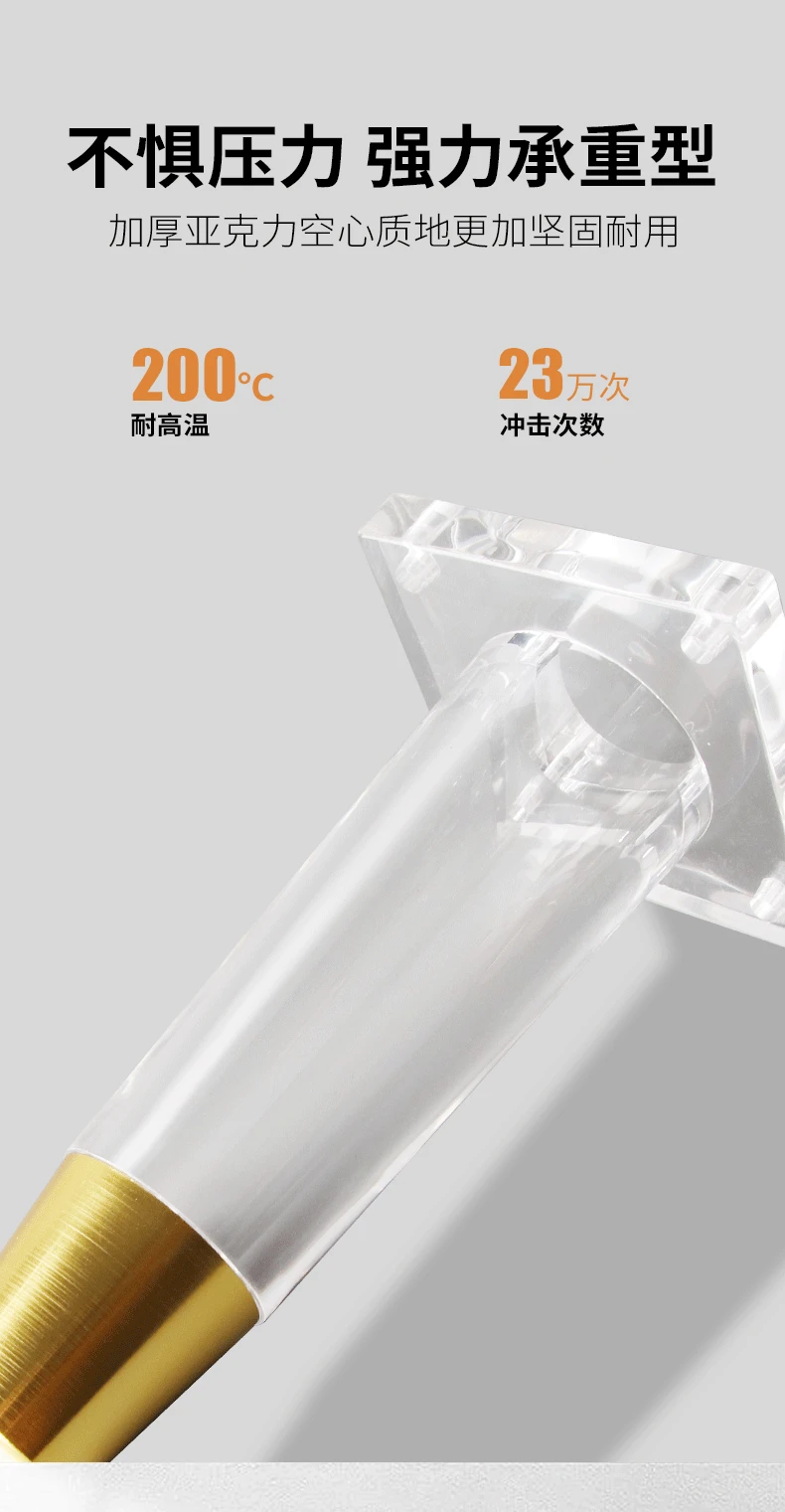 4PCS/Set Acrylic Transparent Furniture Legs Replacement Sofa Feet Desk Chair Dresser Cabinet Replacement Feet Cabinet DIY Legs