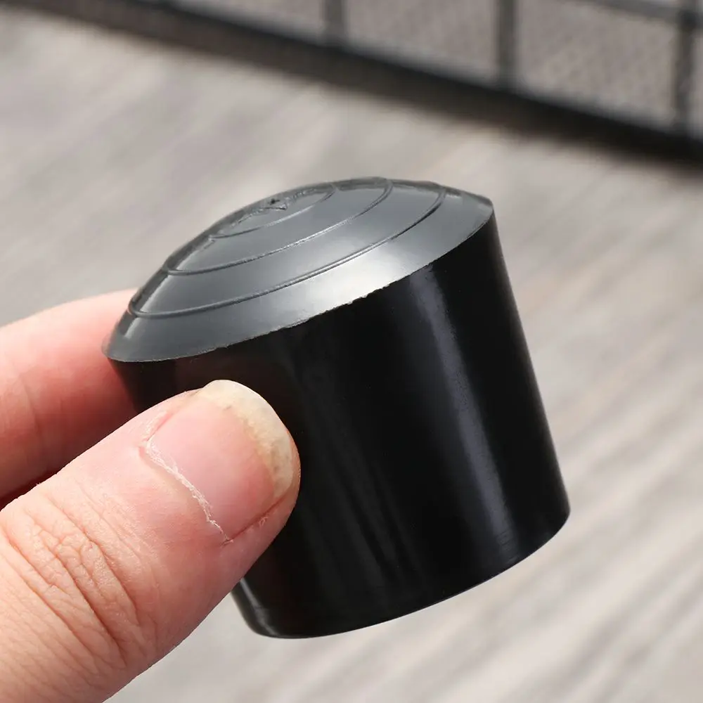 10pcs Black Round Table Chair Foot Cover PVC Rubber Furniture Leg Caps Foot Cover Environmental Protection