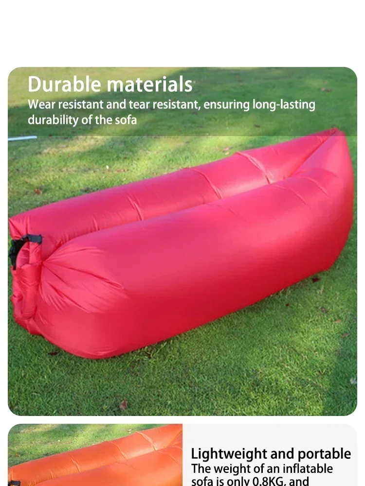 OTAUTAU Ultra Light Pillow Style Lazy Sofa Inflatable Sofa Portable Foldable Sleeping Bag Bed SF284