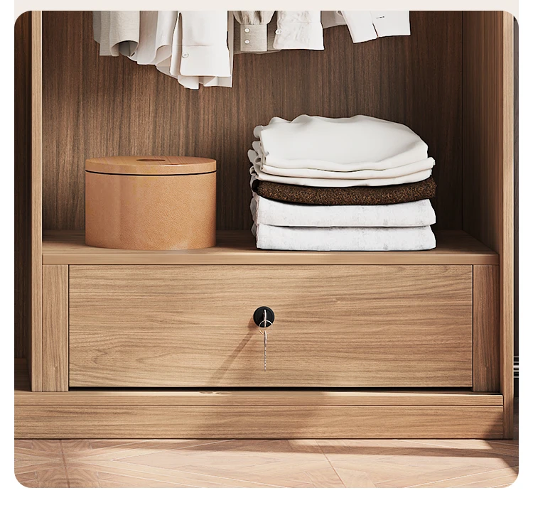 Large Drawers Locker Wardrobes Rattan Women Nordic Sliding Door Storage Closet Organizer Rack Teen Armario Furniture Home