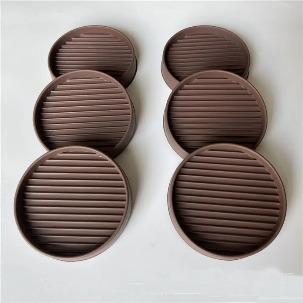 4Pcs/set Non Slip Furniture Pads Square Round Rubber Furniture Caster Cups Bed Couch Chair Feet Stoppers