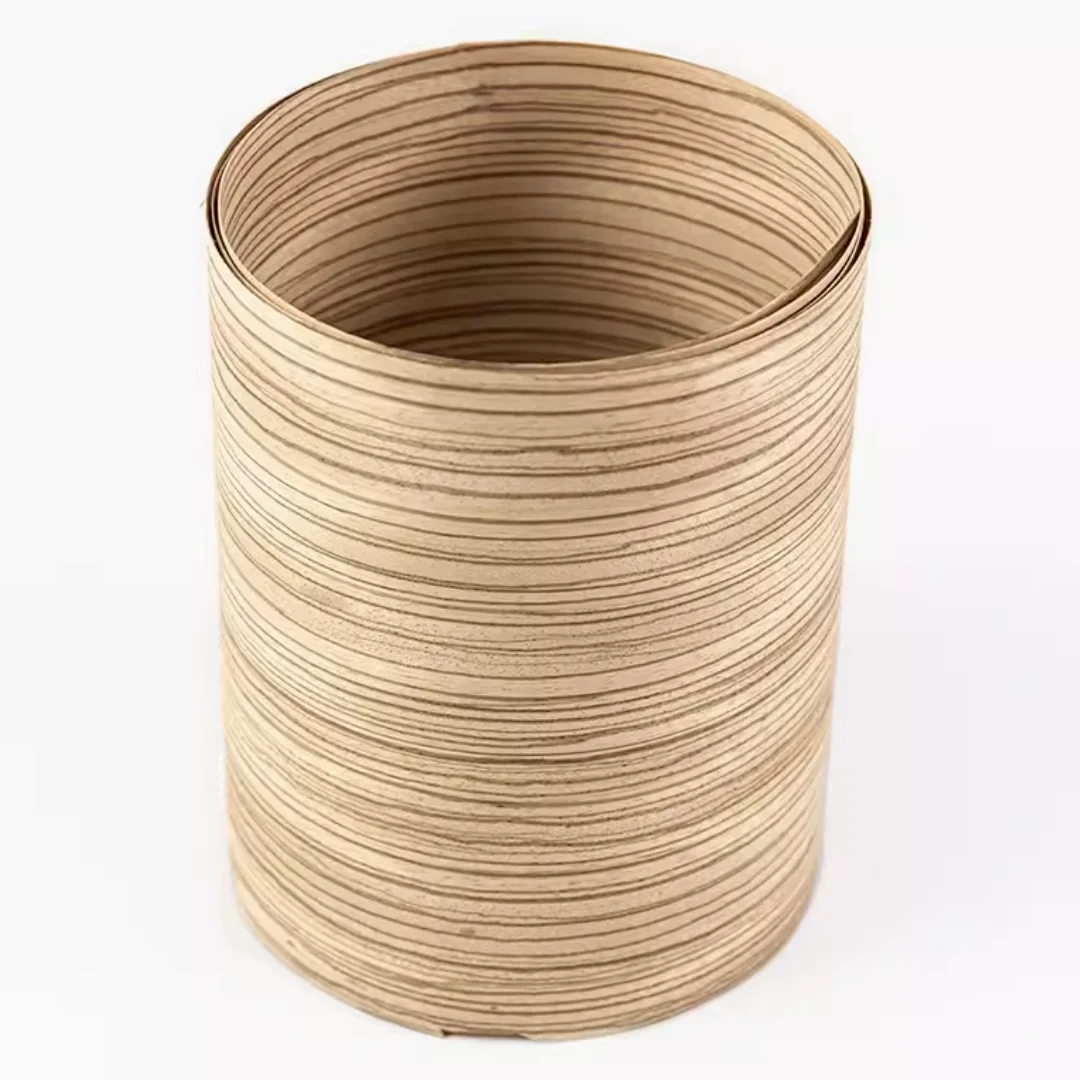 Length:2.5meters Width:180mm Thick:0.5mm Natural Zebrawood Veneer Sheets Furniture DIY Audio Guitar Wall Door Decor material