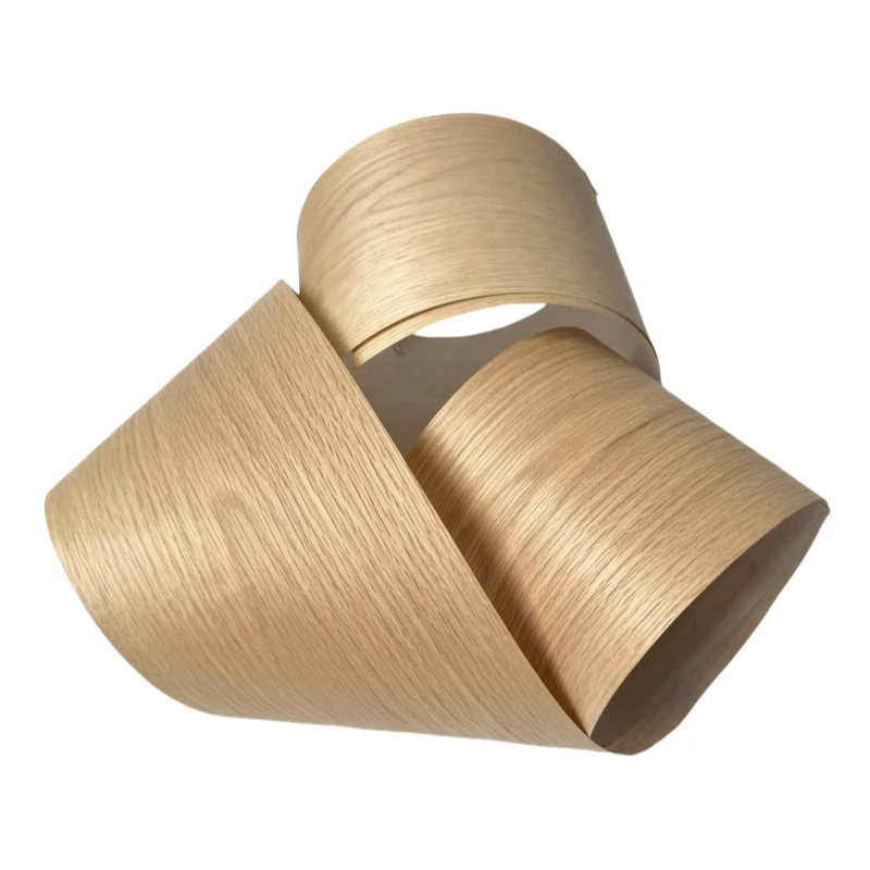 20*250cm Natural White Oak Wood Veneer Sheet, Wooden Veneer Craft for Restoration of Furniture, Tabletops and Stereo Speakers