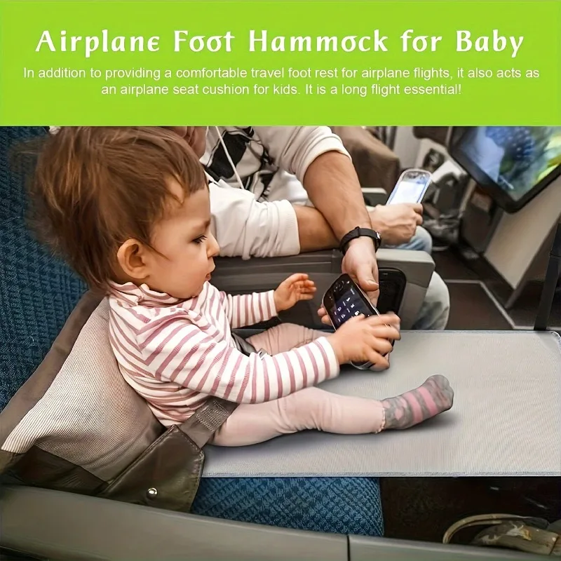 1pcs Portable Kids Airplane Travel Seat Extender Pad Adjustable Flight Bed with Oxford Fabric Seat extension pad