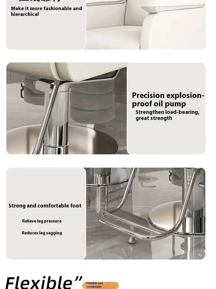 Salon Hair Hair Barber Special Internet Celebrity Shop Cutting Chair Chair Light Luxury Simple Salon Chair for Hair Stylist