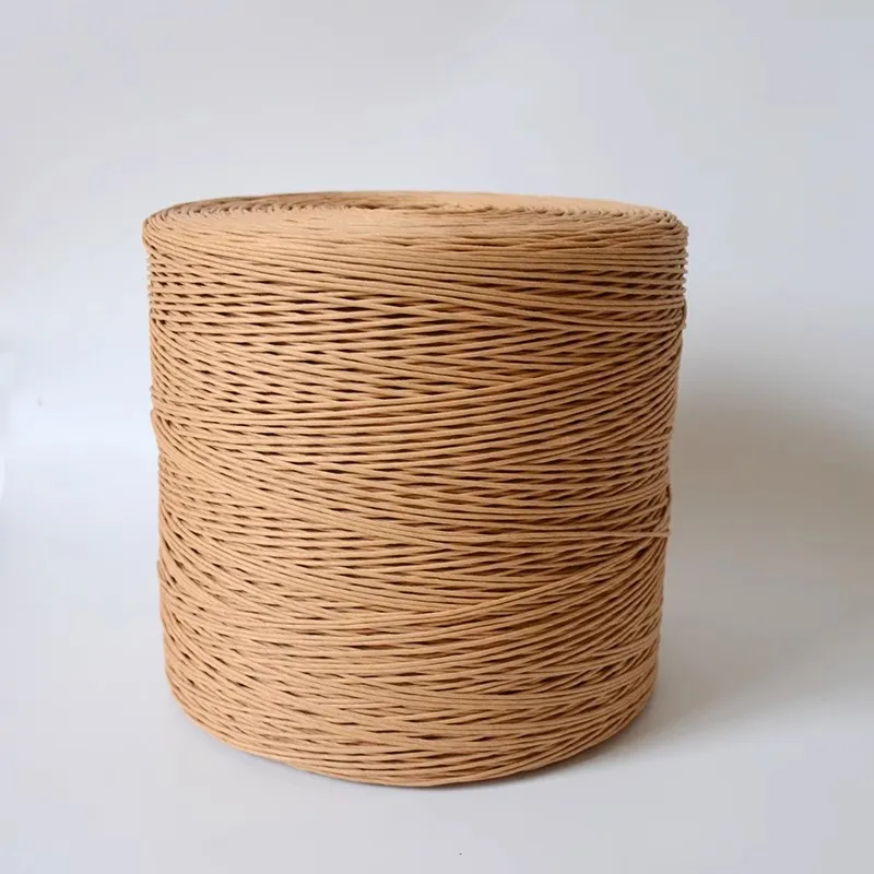 1KG 0.5mm-4mm Diameter Kraft Paper Rope Weaving Handmade DIY Environmentally Friendly Packaging Woven Rope Y Chair Material