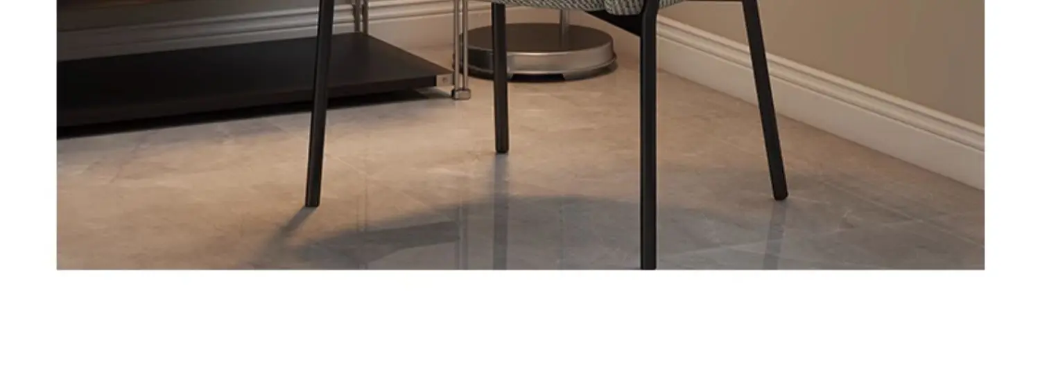Italian Minimalist Casual Chair Light Luxury Home Retro Kitchen Dining Chair Light Luxury High-end Nordic Dining Table Backrest
