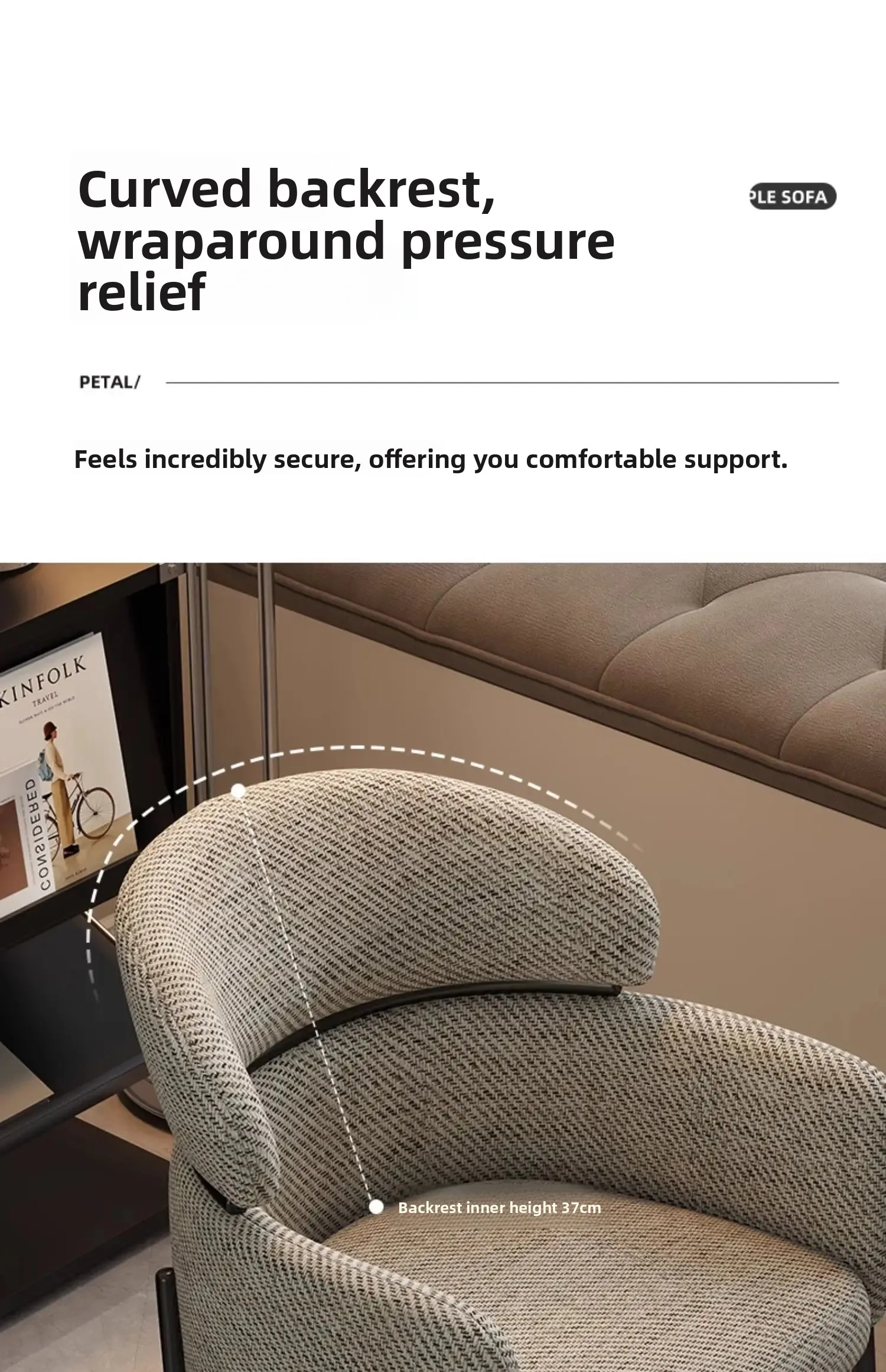 Italian Minimalist Casual Chair Light Luxury Home Retro Kitchen Dining Chair Light Luxury High-end Nordic Dining Table Backrest