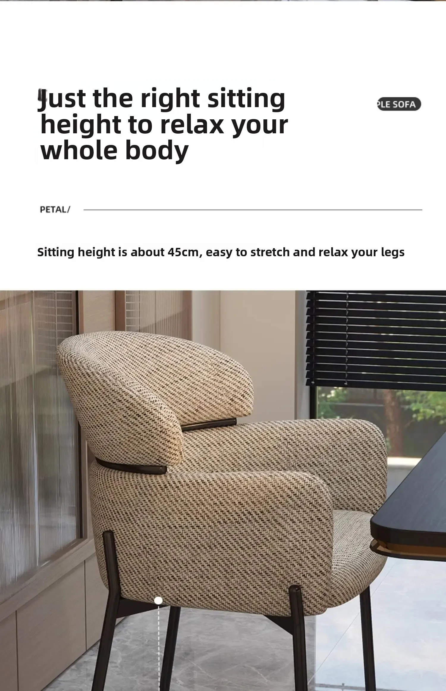 Italian Minimalist Casual Chair Light Luxury Home Retro Kitchen Dining Chair Light Luxury High-end Nordic Dining Table Backrest