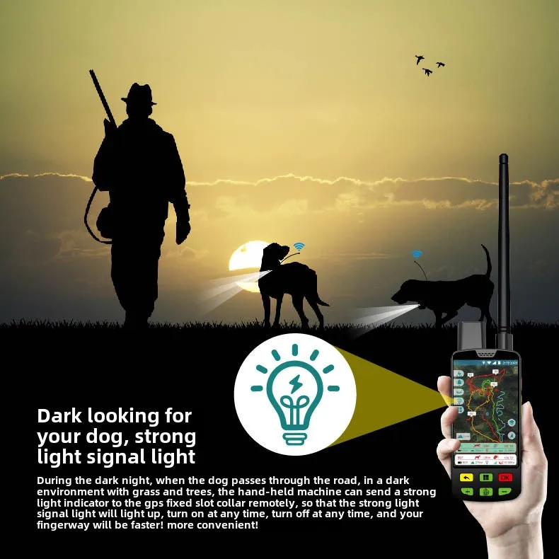 Waterproof IP67 Android 4G Pet Tracker Super Long Distance GPS VHF Signal Connects Mobile Phone-Source Manufacturer Wholesale