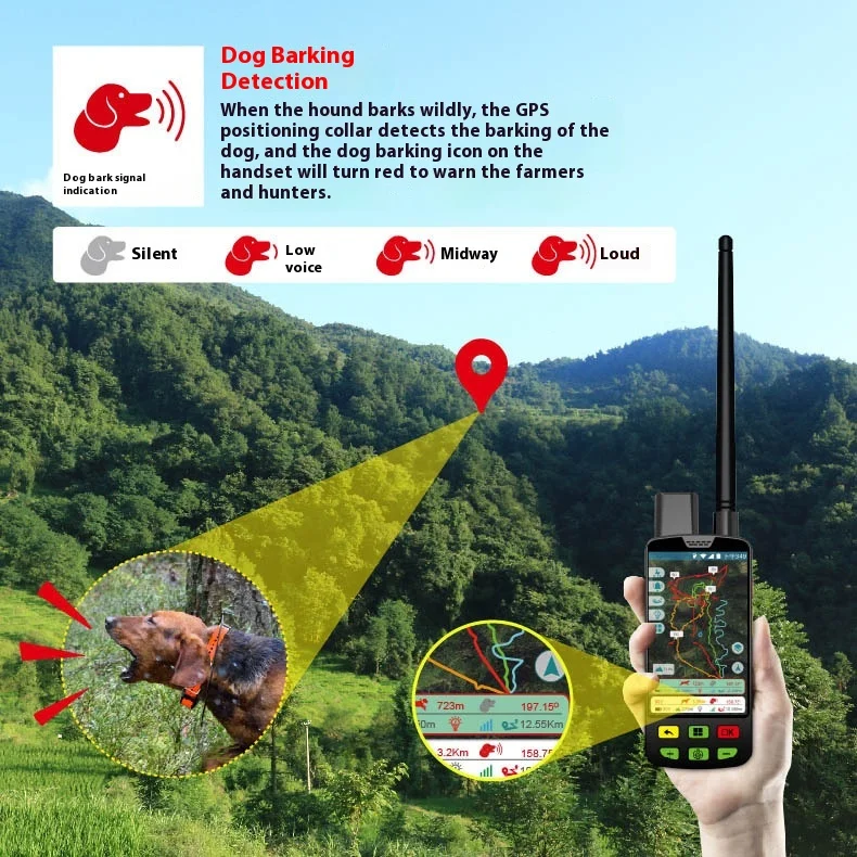Waterproof IP67 Android 4G Pet Tracker Super Long Distance GPS VHF Signal Connects Mobile Phone-Source Manufacturer Wholesale