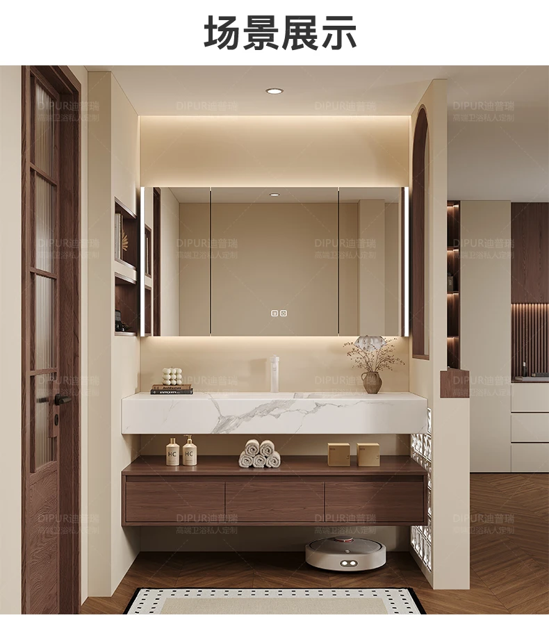 Partitions Organizer Bathroom Cabinet Mirror Modern Skincare Drawers Display Bathroom Cabinet Paper Slim Gabinete Home Furniture