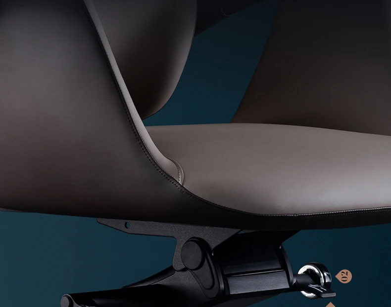 Wendy Italian Minimalist Chair Leather Boss Study Computer Office Comfortable Chair President Swivel Cowhide Chaisse Furniture