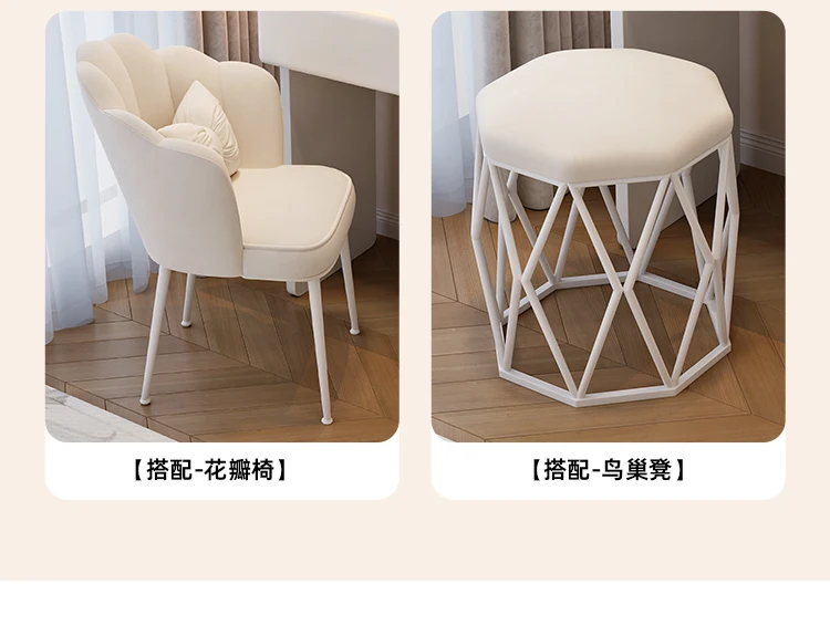 Modern Corner Vanity Desk Tallboy Femme Luxury European Vanity Table Unique Design Tocador De Maquillaje Furniture Bedroom