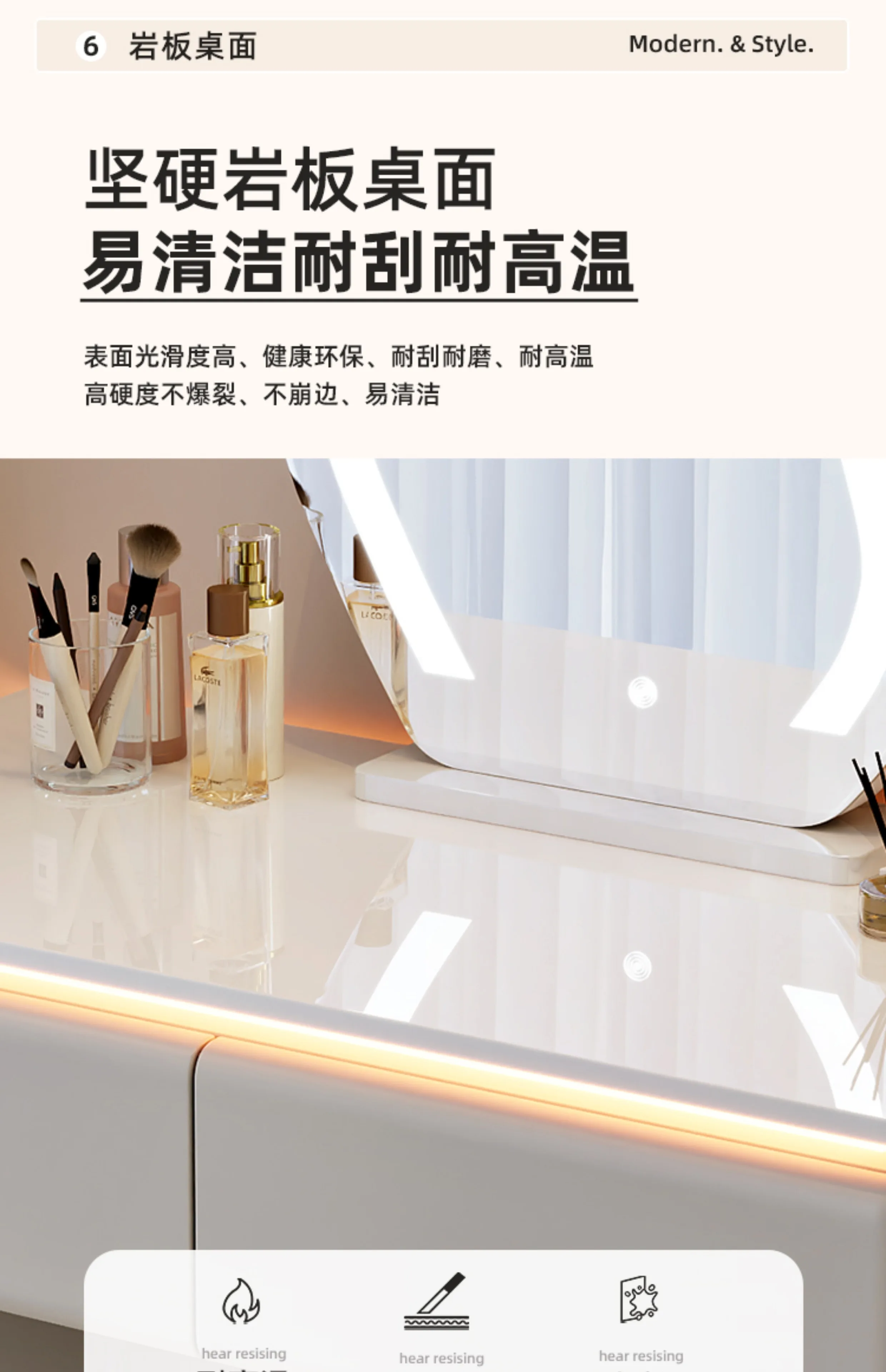Modern Corner Vanity Desk Tallboy Femme Luxury European Vanity Table Unique Design Tocador De Maquillaje Furniture Bedroom