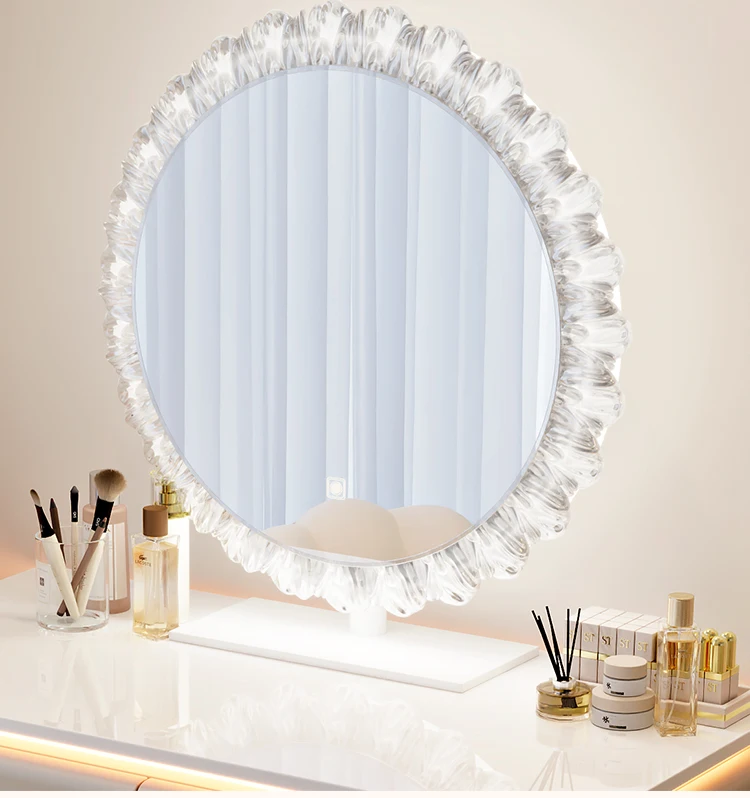Modern Corner Vanity Desk Tallboy Femme Luxury European Vanity Table Unique Design Tocador De Maquillaje Furniture Bedroom