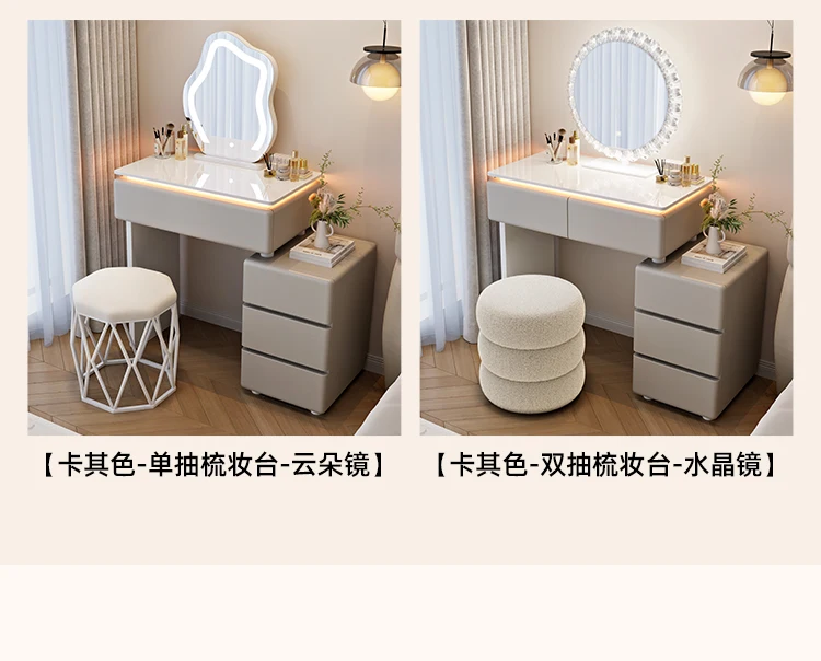 Modern Corner Vanity Desk Tallboy Femme Luxury European Vanity Table Unique Design Tocador De Maquillaje Furniture Bedroom