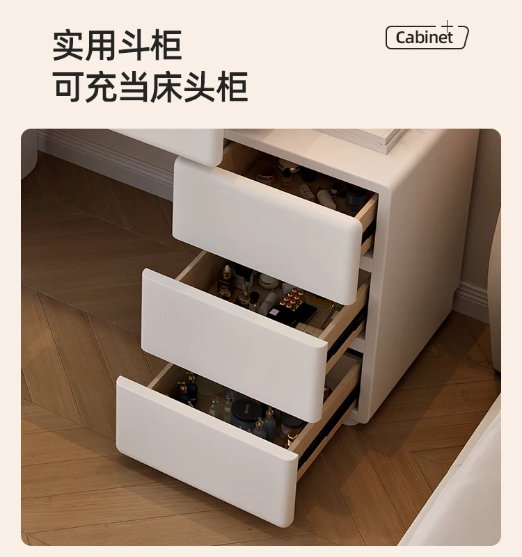 Modern Corner Vanity Desk Tallboy Femme Luxury European Vanity Table Unique Design Tocador De Maquillaje Furniture Bedroom