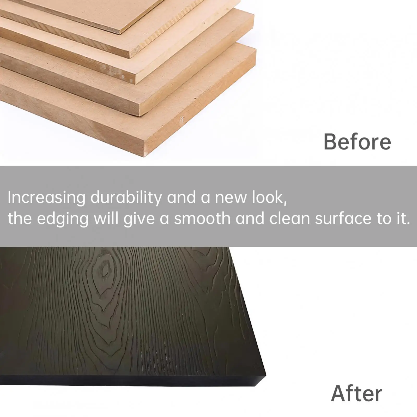 3/4 inch 15M Hot Melt Adhesive Furniture Melamine Tape Edge Banding Strip Pre-glued Veneer Edging Plywood for Cabinet Edge Decor