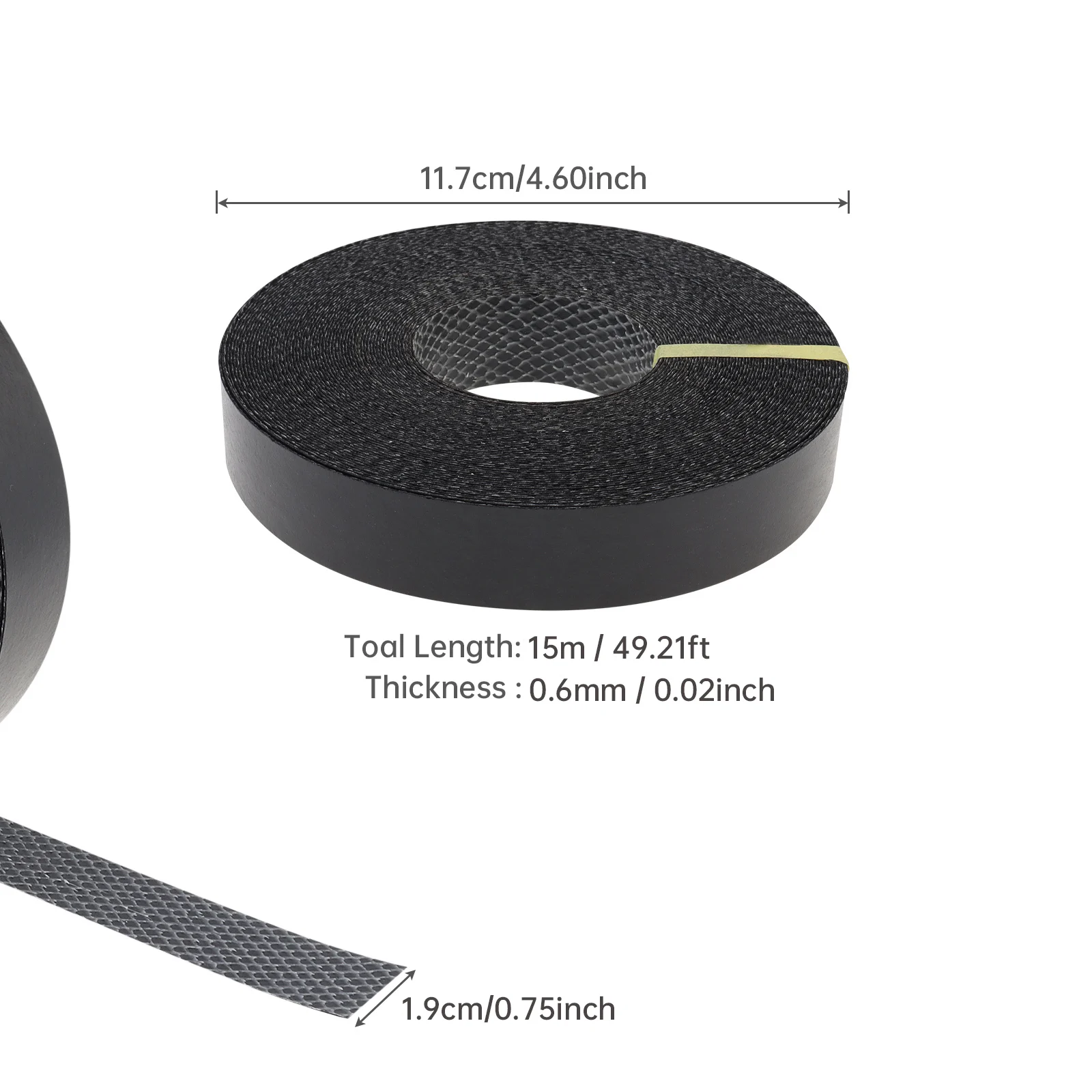 3/4 inch 15M Hot Melt Adhesive Furniture Melamine Tape Edge Banding Strip Pre-glued Veneer Edging Plywood for Cabinet Edge Decor