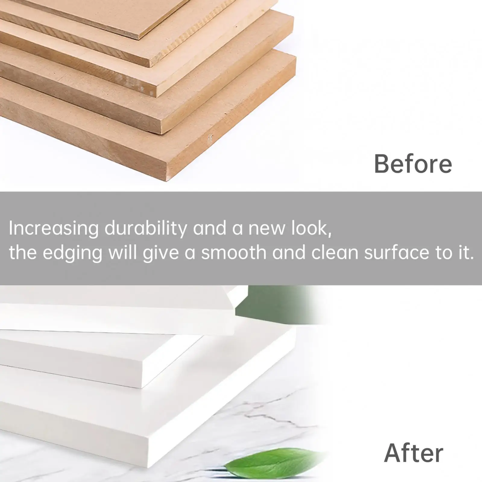 3/4 inch 15M Hot Melt Adhesive Furniture Melamine Tape Edge Banding Strip Pre-glued Veneer Edging Plywood for Cabinet Edge Decor