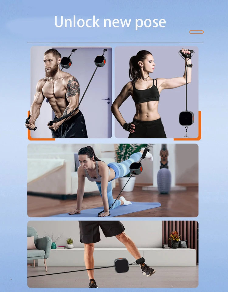 Pocket Electric Smart Power Pump Fitness Home Gym Sets Equipment Machine Power Station for Home Training Total Body