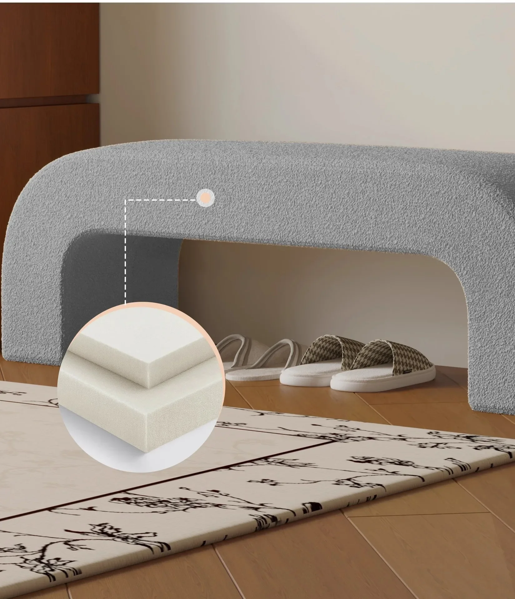 Home Change Shoe Stool Home Entrance Bedroom Bedroom Bedside Stool Living Room Cloakroom Shoe Bench Clothing Store Sofa Stool