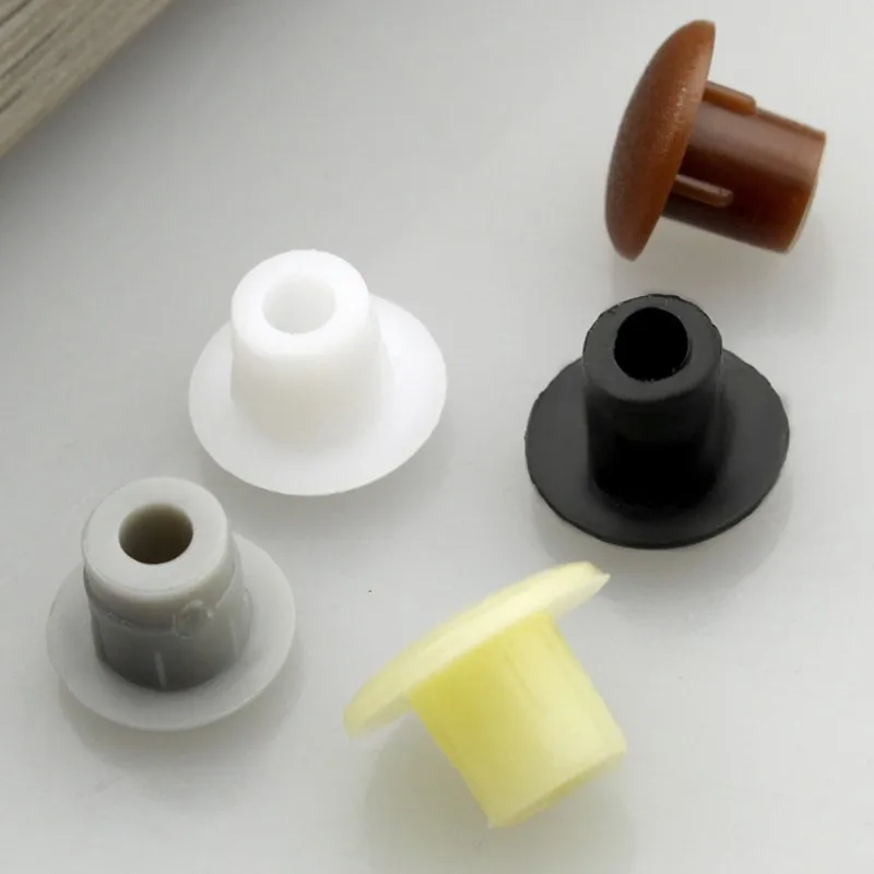 200PCS Plastic Hole Plug Furniture Beautification Rubber Cap Plug Accessories Screw Hole Decorative Cover 5mm Hole Plug