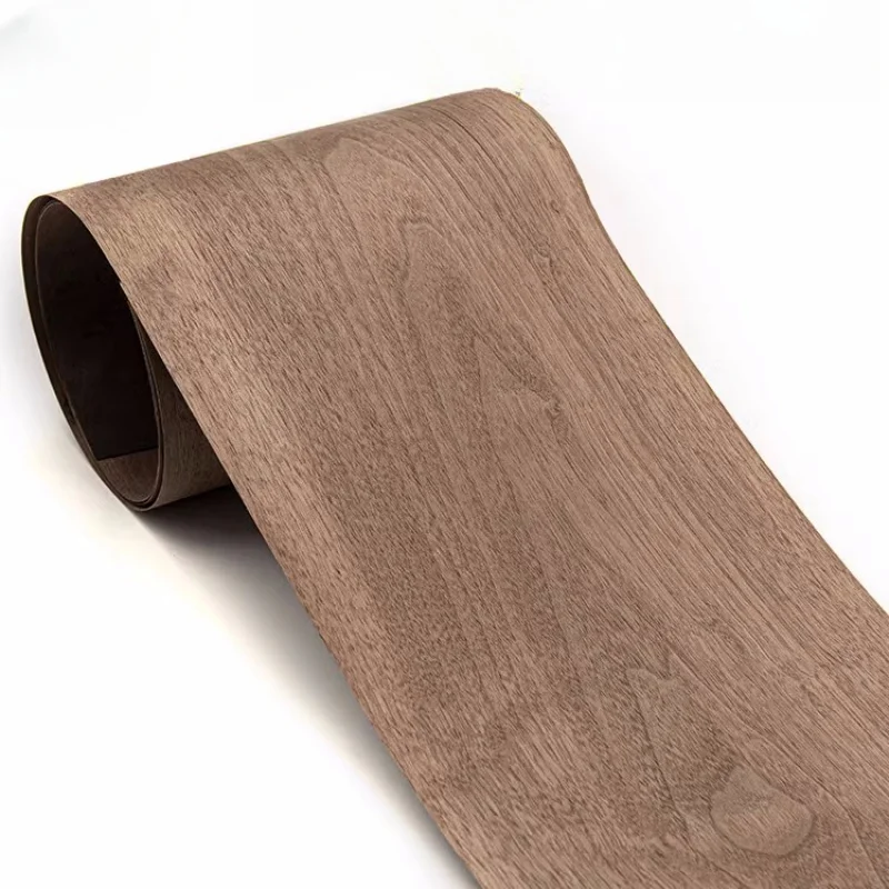 Natural Black walnut Speaker With Veneer And Solid Wood Veneer Furniture Decoration18x250cm Thickness 0.25mm