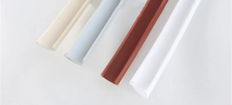 U Edge Banding Veneer Edging Furniture Soft PVC Edgeband 3MM 5MM 9MM 10MM 12MM 14MM 16MM 18MM - 50MM White Beige Gray Black Red