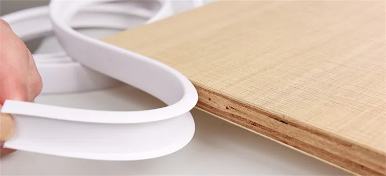 U Edge Banding Veneer Edging Furniture Soft PVC Edgeband 3MM 5MM 9MM 10MM 12MM 14MM 16MM 18MM - 50MM White Beige Gray Black Red