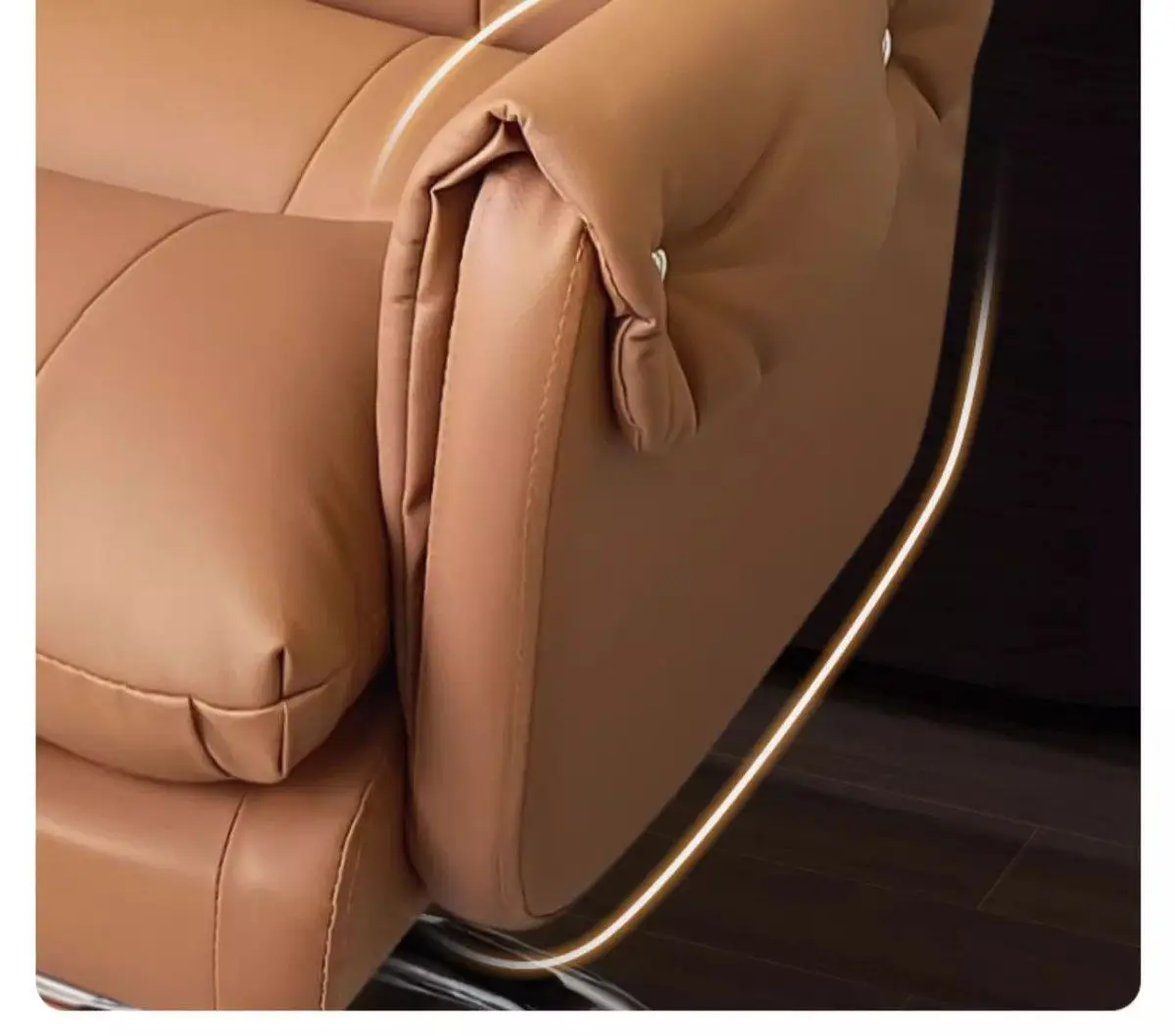 Leather, Light Luxury, Boss Chair, Home, Computer, Comfort, Office, Reclining, Sedentary, Study, Back Chair
