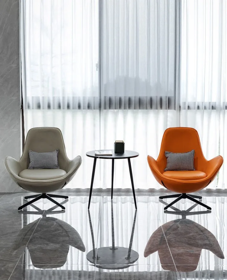 Nordic Sofa Chairs Luxury Portable Swivel Chairs Relaxing Design Modern Sofa Chair Living Room Comfortable Chair Home Furniture