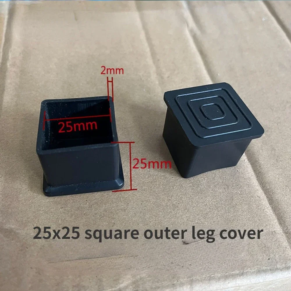 10 pcs 25x25mm Chair Leg Floor Protectors Silicone Covers For Chair Legs Floor Protector Rubber Pads For Chair Legs furniture