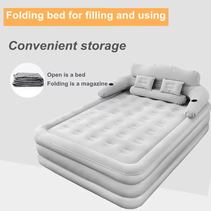 Inflatable mattress outdoor air cushion single person moisture absorption ventilation inflatable comfortable bed