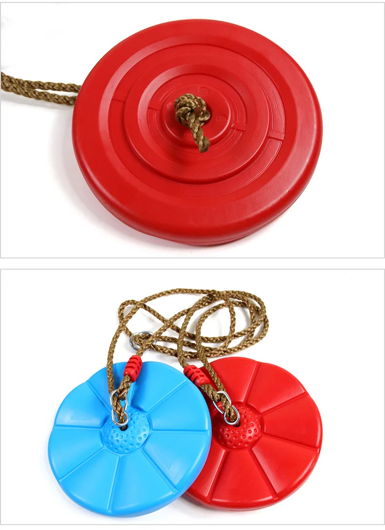 Children's Disc Swing Kid Indoor and Outdoor Sports Red Blue Thickened Octagonal Petal Swing Hanging Swing Toys Rocking Chair
