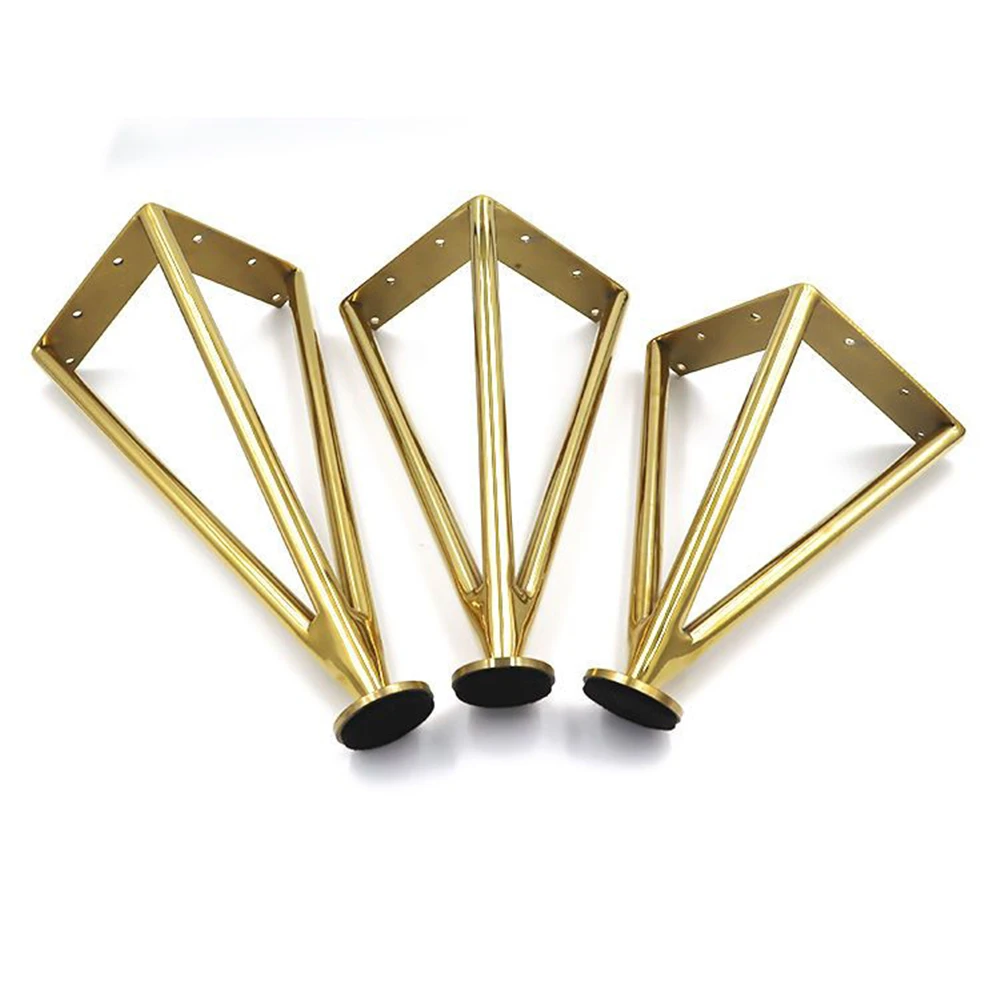 Thickened Stainless Steel Furniture Feet Bathroom Cabinet Foot Coffee Table Legs Sofa Bed Chair Adjustable Hardware Table Legs