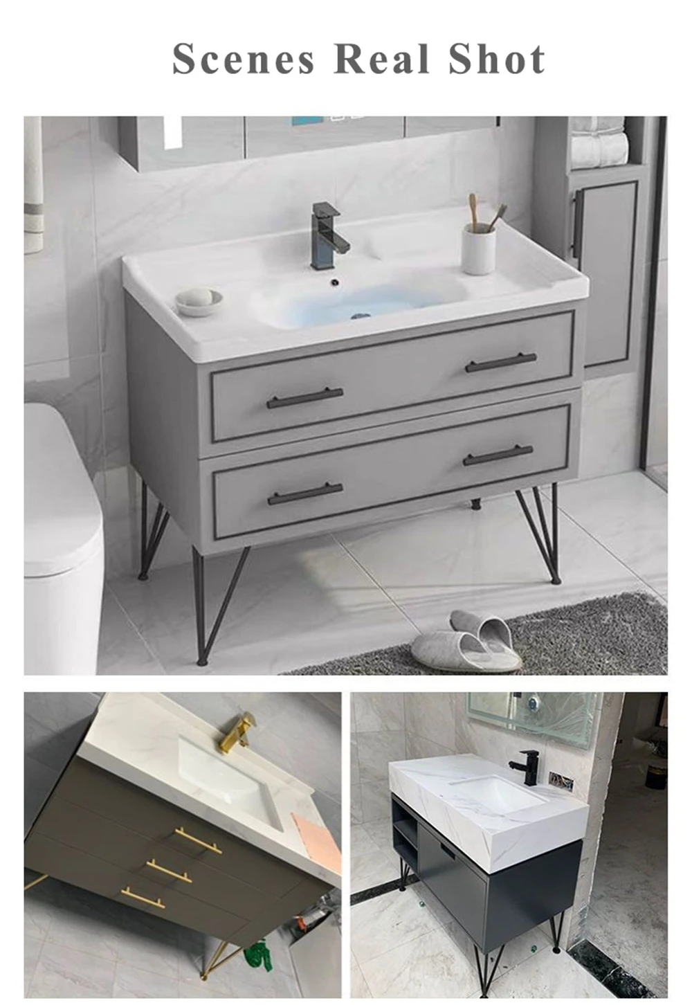 Thickened Stainless Steel Furniture Feet Bathroom Cabinet Foot Coffee Table Legs Sofa Bed Chair Adjustable Hardware Table Legs