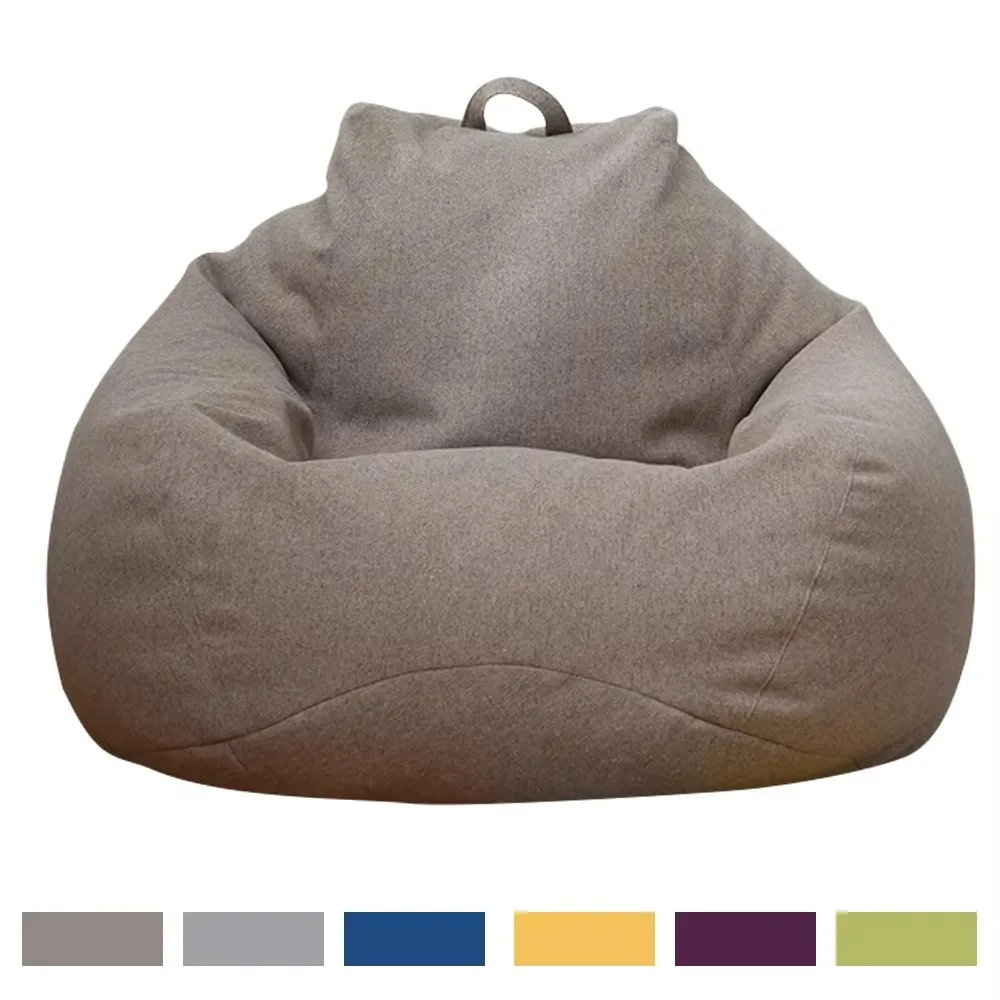 OTAUTAU Cotton Linen Bean Bag Cover Without Filler DD002