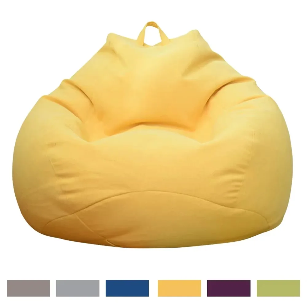 OTAUTAU Cotton Linen Bean Bag Cover Without Filler DD002